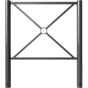 City fence element | with flat head | length: 1000 mm